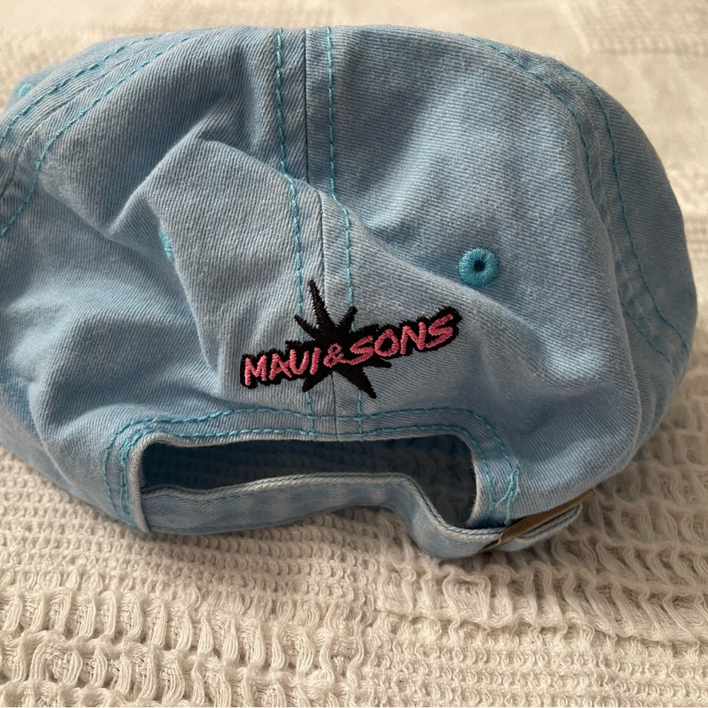 Maui & Sons Blue ‘GNARLY’ Dad Hat NWT O/S UNISEX - Picture 6 of 6